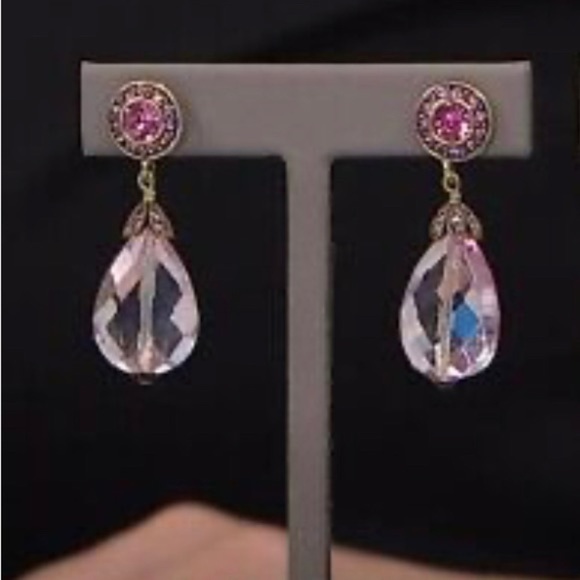 “Lux Be a Lady" Crystal Lariat Necklace and Pierced Earring Set by Heidi Daus - Picture 9 of 13